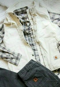 Brand new Carhartt Sherpa Canvas Vest Medium